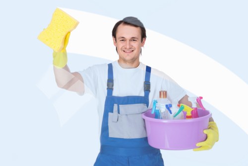 Local cleaners preparing a Kennington home for handover