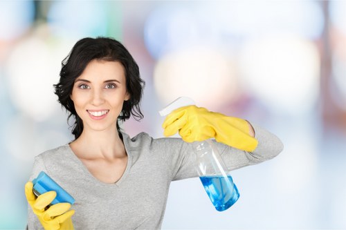 Local cleaning team working in a Kennington property