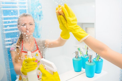 Commercial cleaners maintaining a Kennington property
