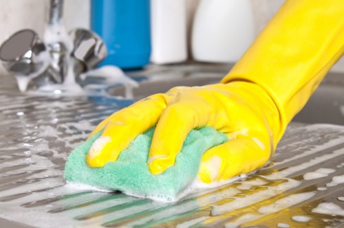 Local cleaning team preparing a Kennington property for new occupants